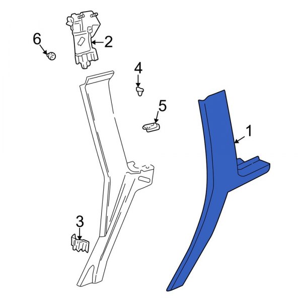 Interior Quarter Panel Trim Panel