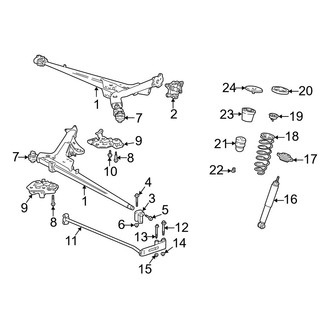 Volvo OE - Rear Suspension - Suspension Components (Base / GLT / GLT SE / T5)