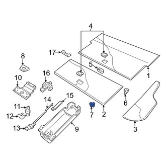 Volvo OE - Rear Floor Carpet Bracket
