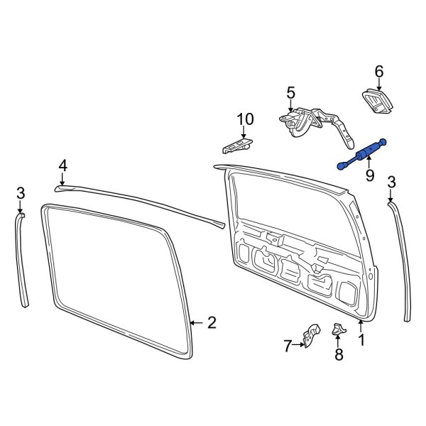 Liftgate Lift Support