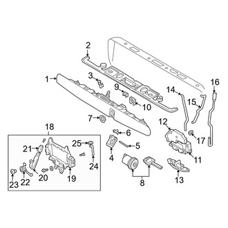 Volvo OE - Lift Gate - Lock & Hardware (Base / GLT / GLT SE / R AWD / T5 / X/C AWD / X/C AWD SE)