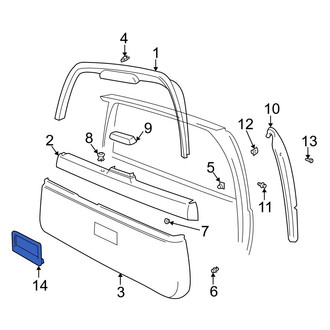 Volvo OE - Rear Interior Door Handle Trim