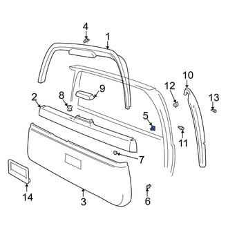 Volvo OE - Center Liftgate Trim Panel Clip