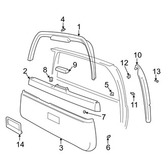 Volvo OE - Lift Gate - Interior Trim (Base / GLT / GLT SE / R AWD / T5 / X/C AWD / X/C AWD SE)