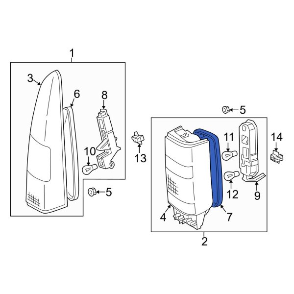 Tail Light Housing Seal