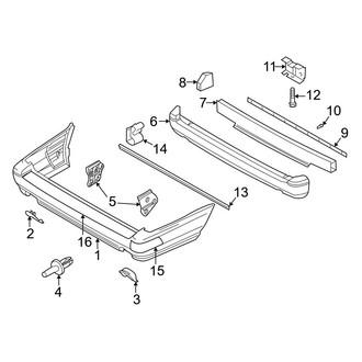Volvo OE - Rear Bumper - Bumper & Components (R AWD / X/C AWD / X/C AWD SE)