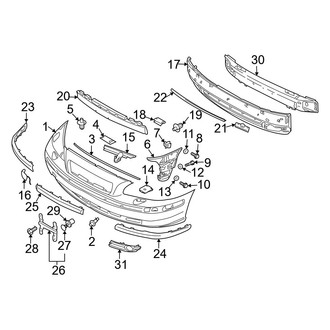Volvo OE - Front Bumper & Grille - Bumper & Components (R)