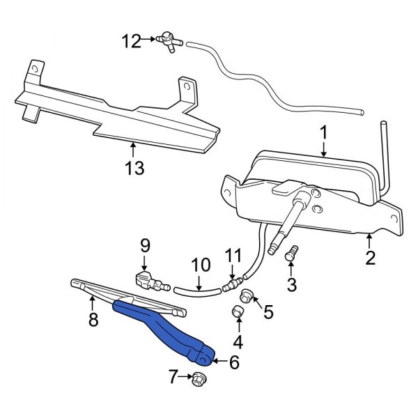 Headlight Wiper Arm