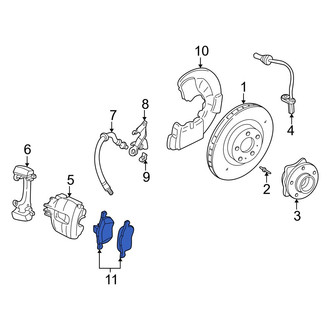 Volvo OE - Front Disc Brake Pad Set