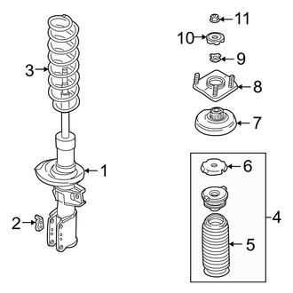 Volvo OE - Front Suspension - Struts & Components (Base)