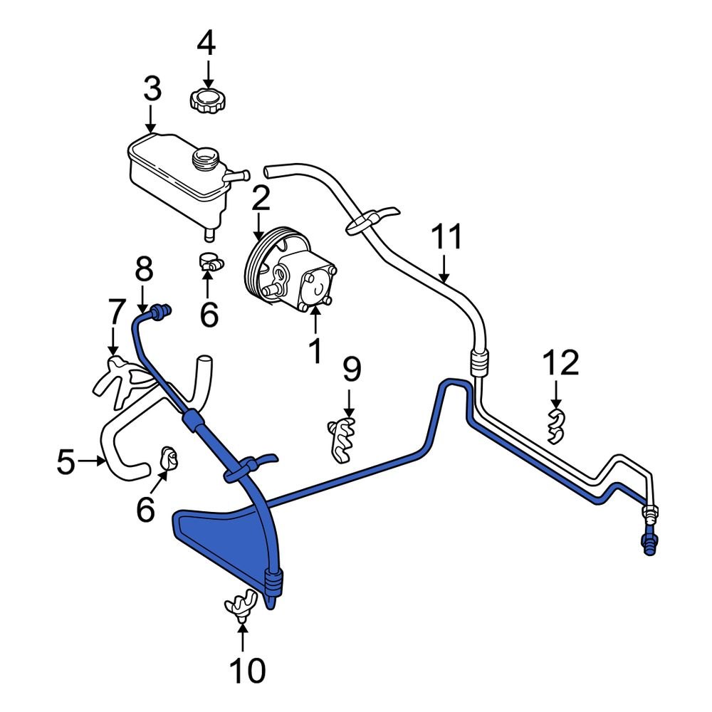 volvo-oe-8671397-front-power-steering-line