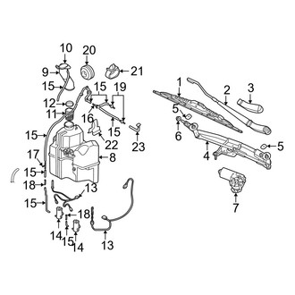 Volvo OE - Windshield - Wiper & Washer Components (Base / 2.4T / AWD / T5 / X/C)