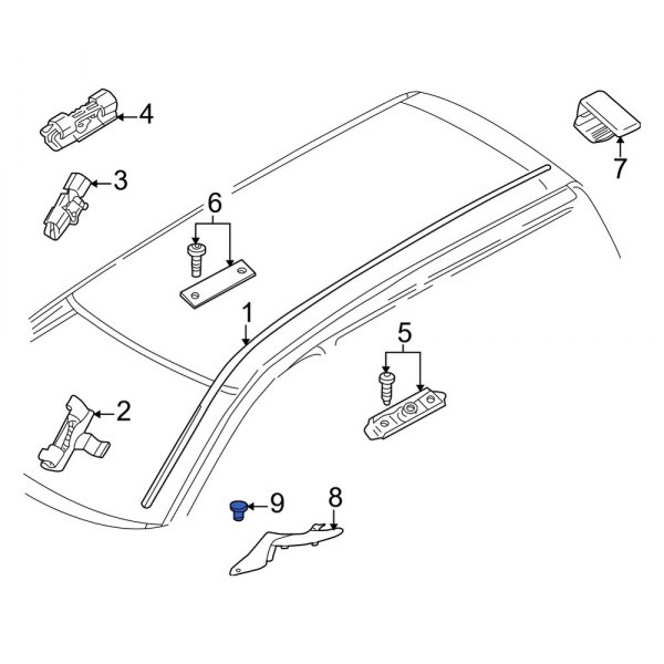 Roof Drip Molding Clip