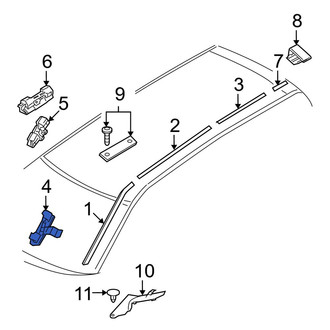 Volvo OE - Front Roof Drip Molding Clip