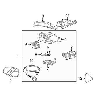 Volvo OE - Front Door - Outside Mirrors (W/O Power Folding), (Base / 2.4T / AWD / T5)