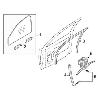 Volvo OE - Front Window Regulator Rivet