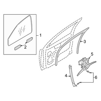 Volvo OE - Front Door - Glass & Hardware