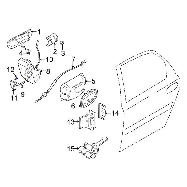 Door Lock Striker Plate Bolt