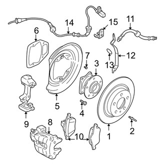 Volvo OE - Rear Suspension - Brake Components (Base / 2.4T / T5)