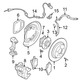 Volvo OE - Rear Suspension - Brake Components (AWD / X/C)