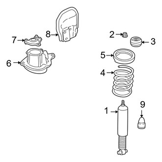 Volvo OE - Rear Suspension - Shocks & Components (AWD / X/C)