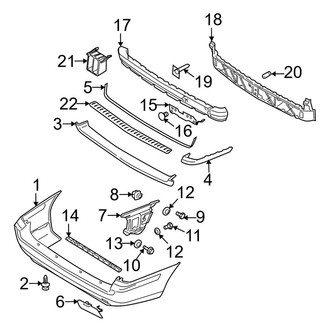 Volvo OE - Rear Bumper - Bumper & Components
