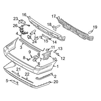 Volvo OE - Rear Bumper - Bumper & Components (R)