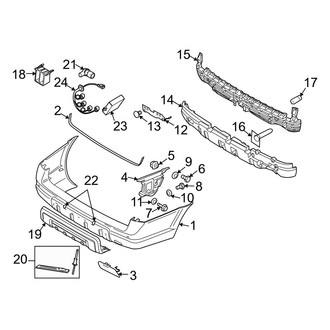 Volvo OE - Rear Bumper - Bumper & Components (2.5T)