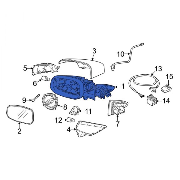 Door Mirror Housing