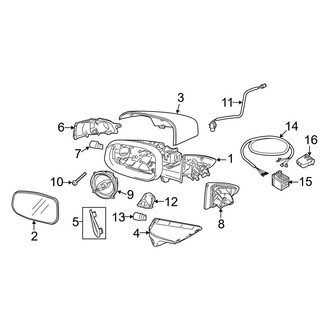 Volvo OE - Front Door - Outside Mirrors (With Blis), (2.4 / R)