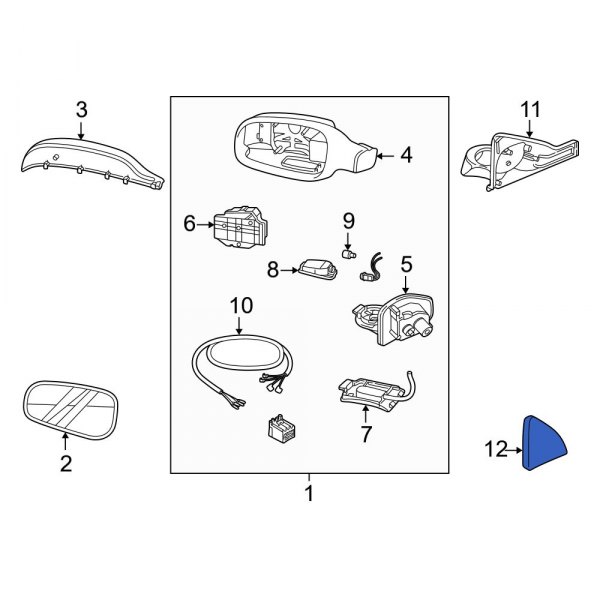 Door Mirror Trim Ring