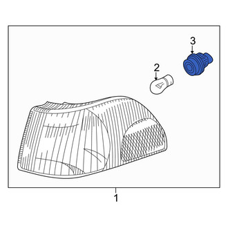 Volvo OE - Front Parking Light Bulb Socket