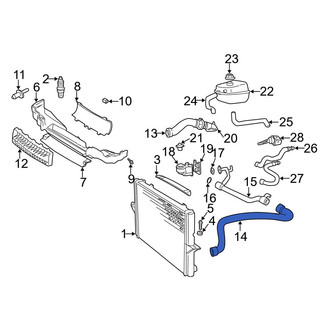 Volvo OE - Lower Radiator Coolant Hose