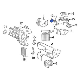 Volvo OE - HVAC Air Adjustment Control Motor