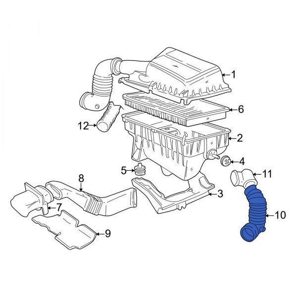 Engine Air Intake Hose