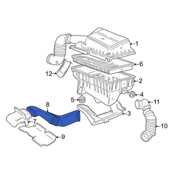 Engine Air Intake Hose