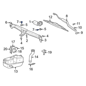 Volvo OE - Wiper Linkage Bolt