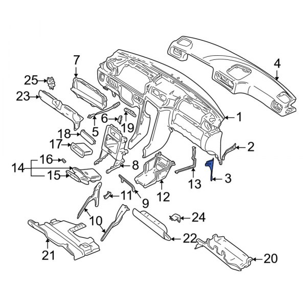 Instrument Panel Mounting Bracket