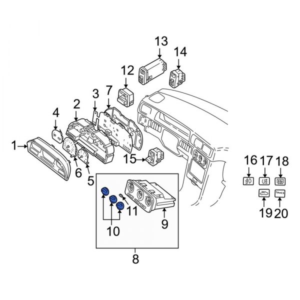 HVAC Heater Control Knob