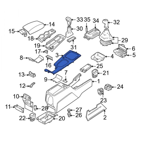 Console Trim Panel