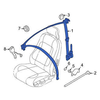 Volvo OE - Rear Left Seat Belt Lap and Shoulder Belt