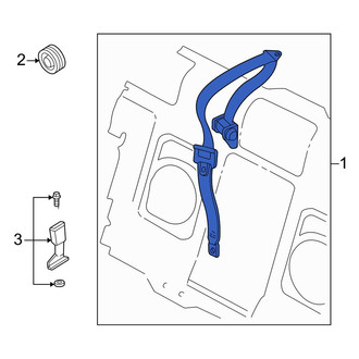 Volvo OE - Rear Left Seat Belt Lap and Shoulder Belt
