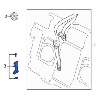 Volvo OE - Rear Left Seat Belt Receptacle