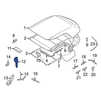 Volvo OE - Right Convertible Top Motor