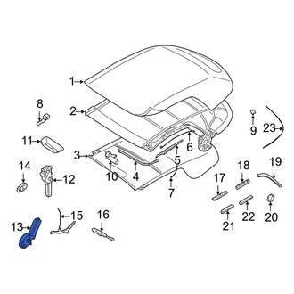 Volvo OE - Right Convertible Top Motor