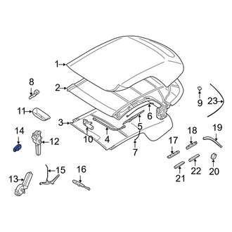Volvo OE - Convertible Top Motor Bracket