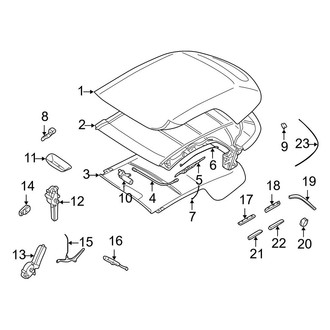 Volvo OE - Convertible/Soft Top - Cover & Components (Convertible)