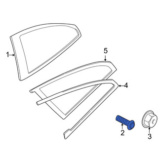 Volvo OE - Quarter Glass Screw