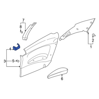 Volvo OE - Rear Right Lower Interior Quarter Panel Trim Panel
