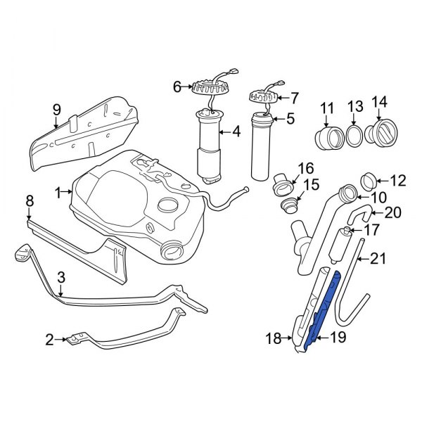 Vapor Canister Filter Bracket